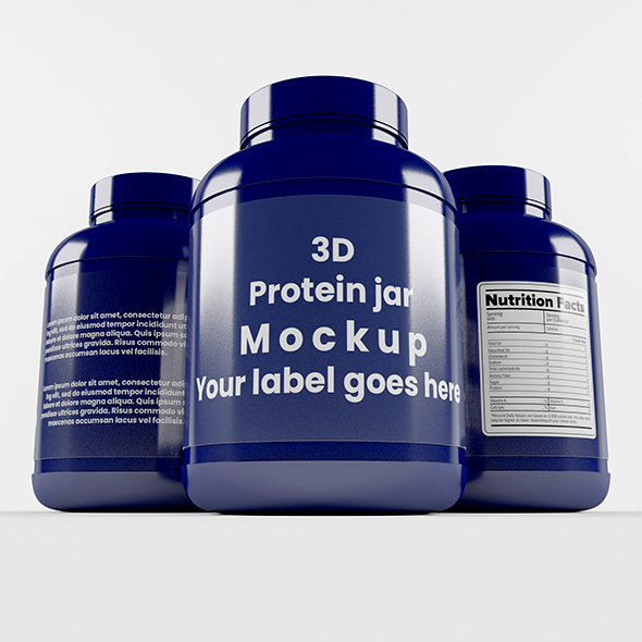 SupplementProteinPlastic Jar_4 - 3Docean 30271470