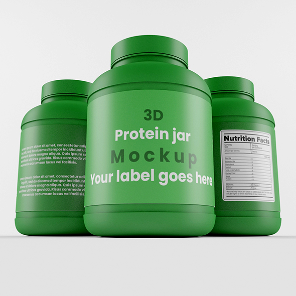 SupplementProteinPlastic Jar_5 - 3Docean 30271481