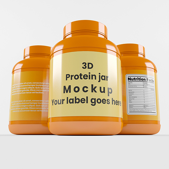 SupplementProteinPlastic Jar_11 - 3Docean 30271921