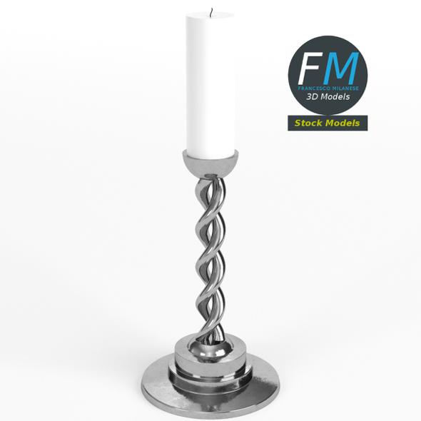 Candle with holder - 3Docean 18412078