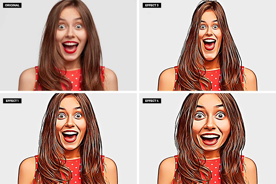 photoshop caricature action free download