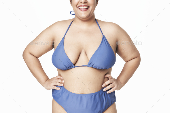 spin morfin Afhængig Blue bikini plus size apparel mockup body positivity shoot Stock Photo by  Rawpixel