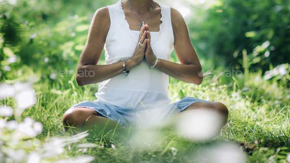 Meditation in Nature - Stock Photo - Images