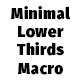 Minimal Lower Thirds Macro - VideoHive Item for Sale