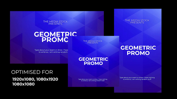 Geometric Promo