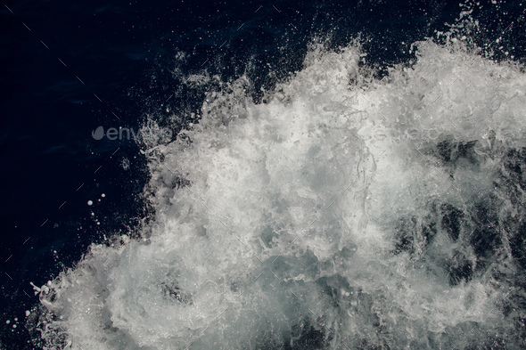 Stormy sea texture. Sea foam.