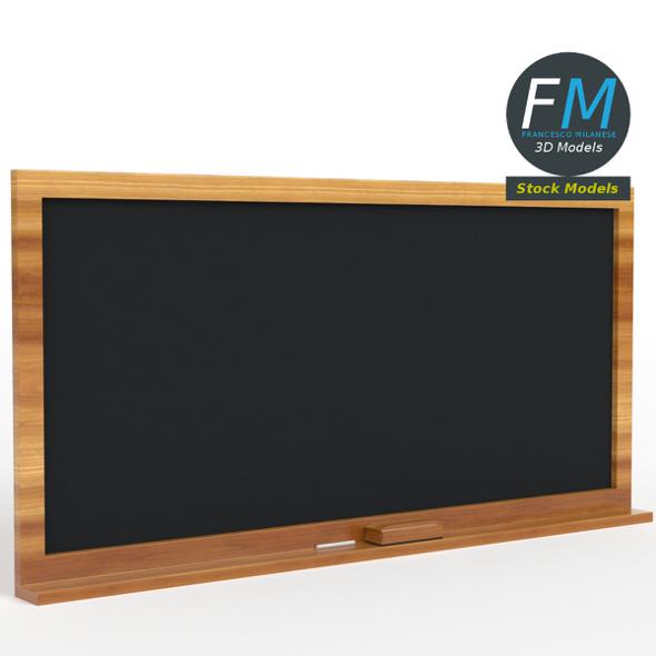 School classroom chalkboard - 3Docean 21114064