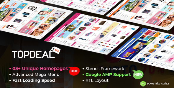 TopDeal - The Super Fast Multipurpose Stencil BigCommerce Theme 