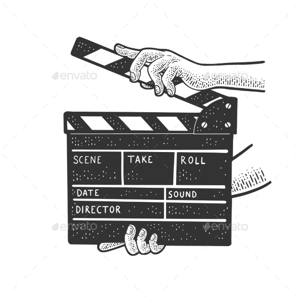 Clapperboard Logo Vector Art, Icons, and Graphics for Free Download