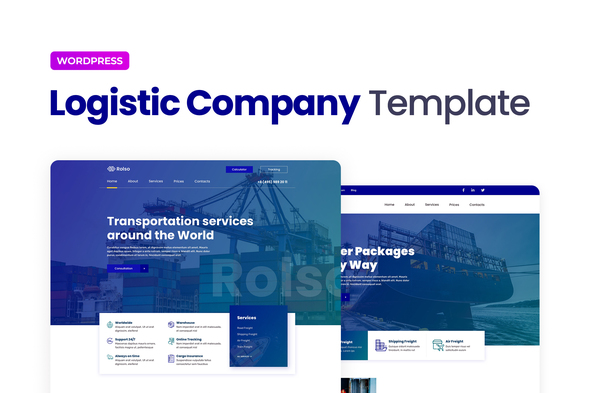 Rolso – Logistic Company Elementor Template Kit