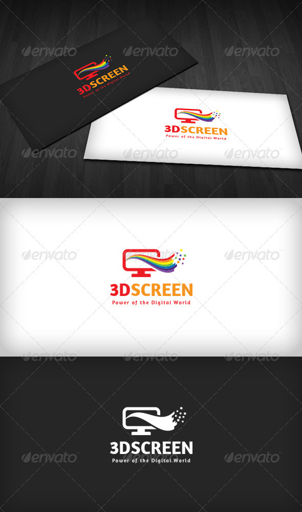 3D Screen Logo - Objects Logo Templates