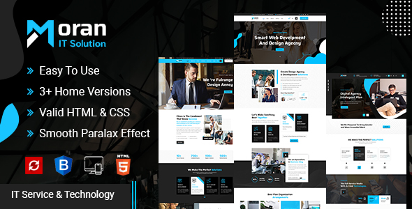 Excellent Moran - Technology & IT Solutions Template