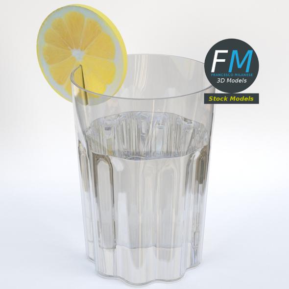 Glass with lemon - 3Docean 30303562