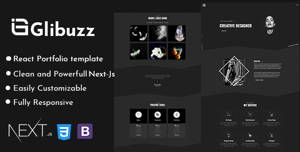 Excellent Glibuzz - Personal Portfolio Next Js Template
