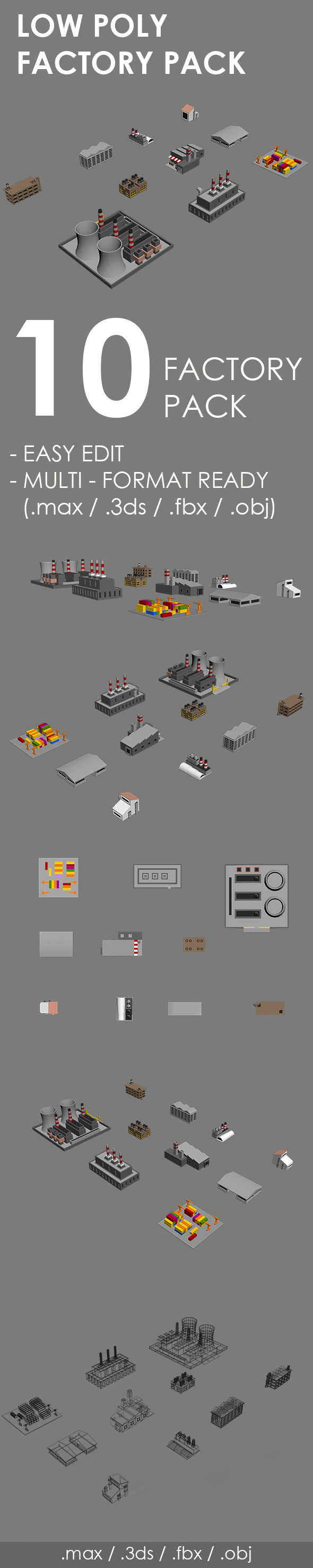 Low Poly Factory - 3Docean 30311641