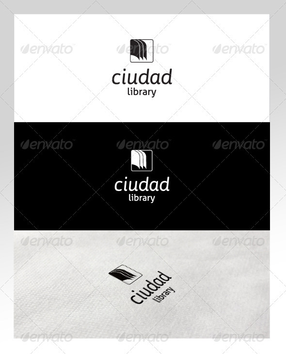 Book & Library Logo Template - Objects Logo Templates