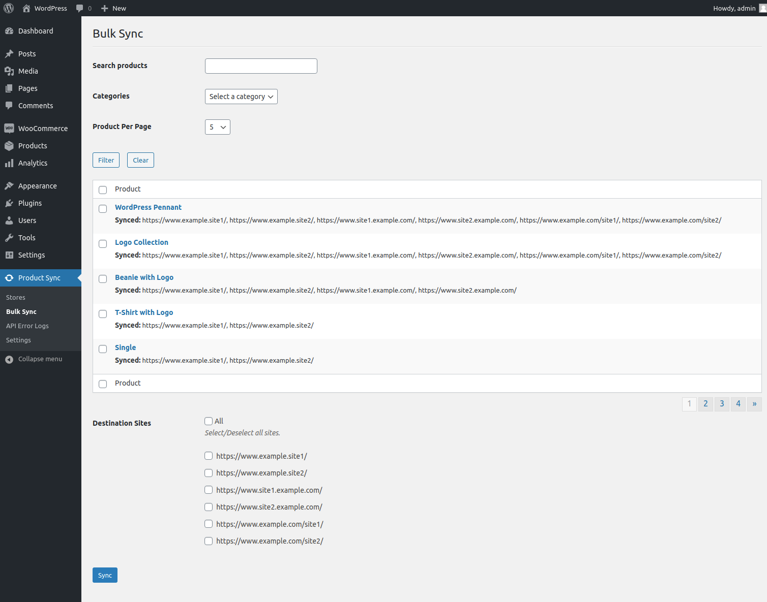 WooCommerce API Product Sync With Multiple WooCommerce Stores (Shops ...