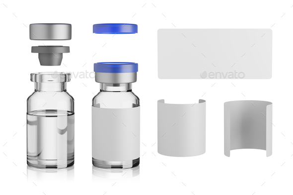 Download Vaccine Glass Vial Isolated On White 3d Rendering Stock Photo By Ha4ipuri