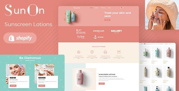 SunOn - Skin Care Products Shopify Theme