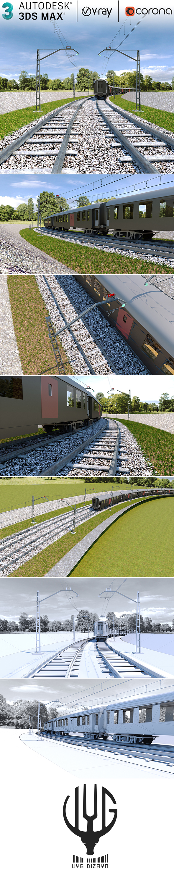 3dsMax Scene Railway - 3Docean 30318896