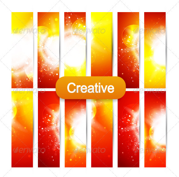 Shiny Vector Banners - Nature Conceptual