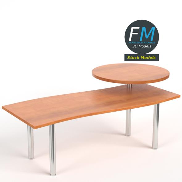 Desk with circular - 3Docean 18913299