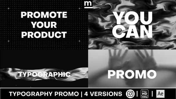 Typographic Show Promo - VideoHive 30333866
