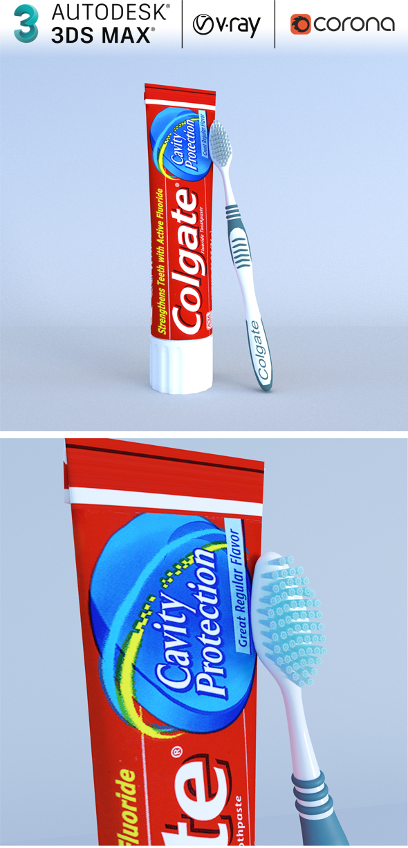 Colgate Toothpaste Box - 3Docean 30335486