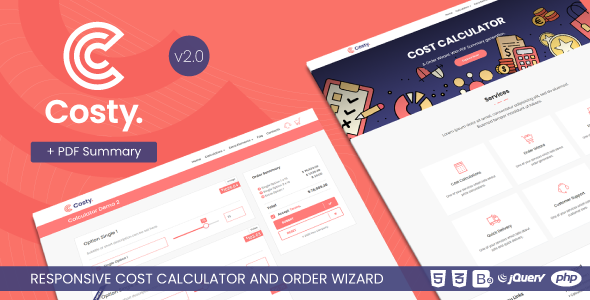 Marvelous Costy | Cost Calculator and Order Wizard