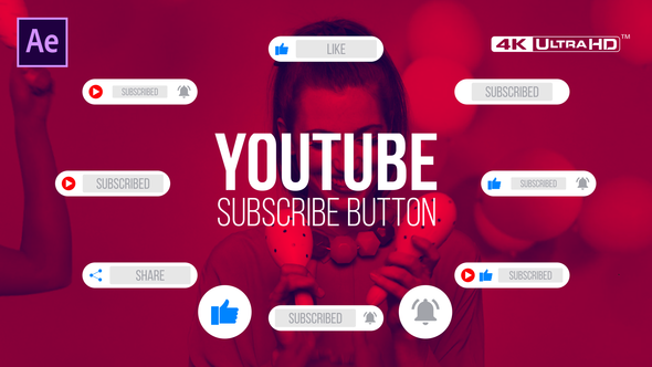 Youtube Subscribe Button - VideoHive 30336754