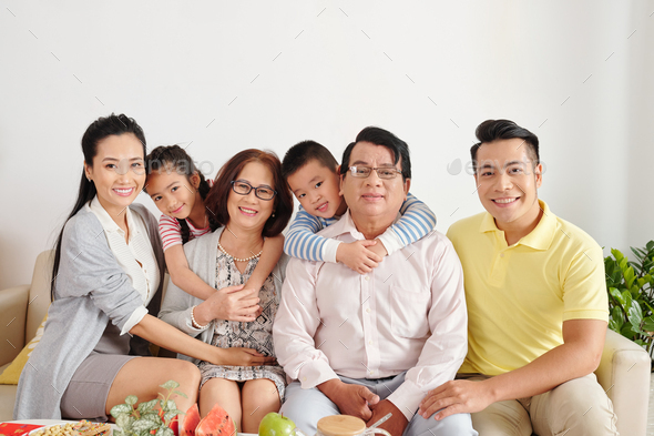 Happy big Vietnamese family Stock Photo by DragonImages | PhotoDune