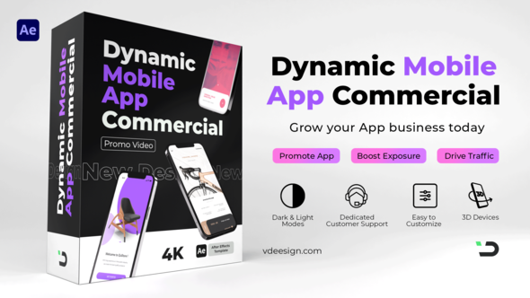 Dynamic Mobile App - VideoHive 30346016