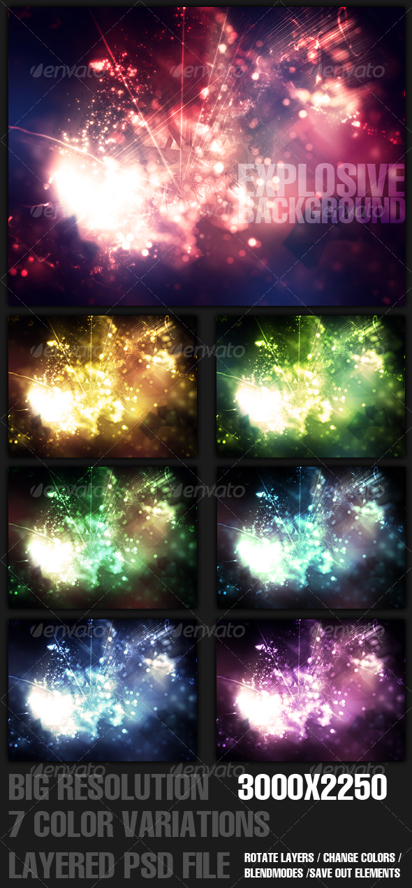 Explosive Background. - Backgrounds Graphics
