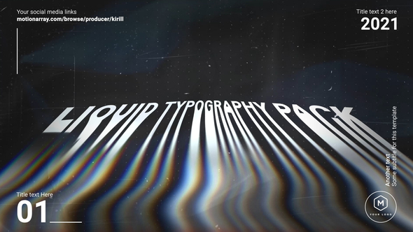 Liquid Typography - VideoHive 30346334