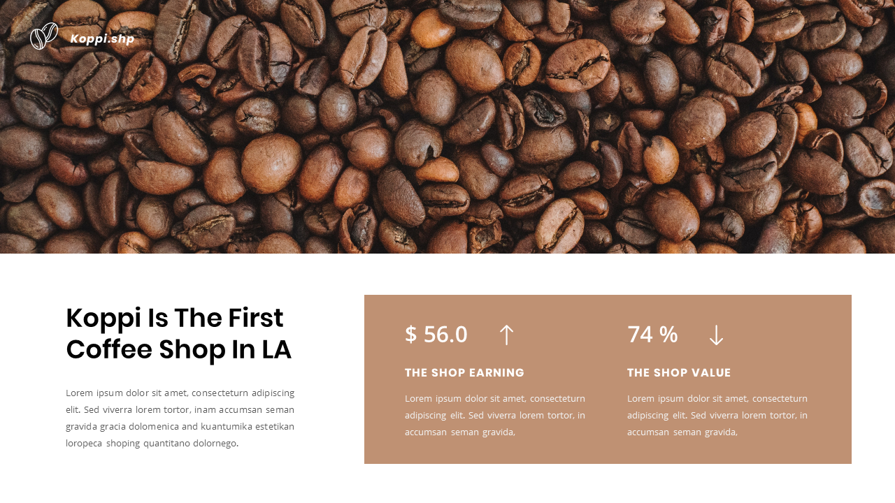 Koppi - Coffee Shop Presentation Keynote Template, Presentation Templates