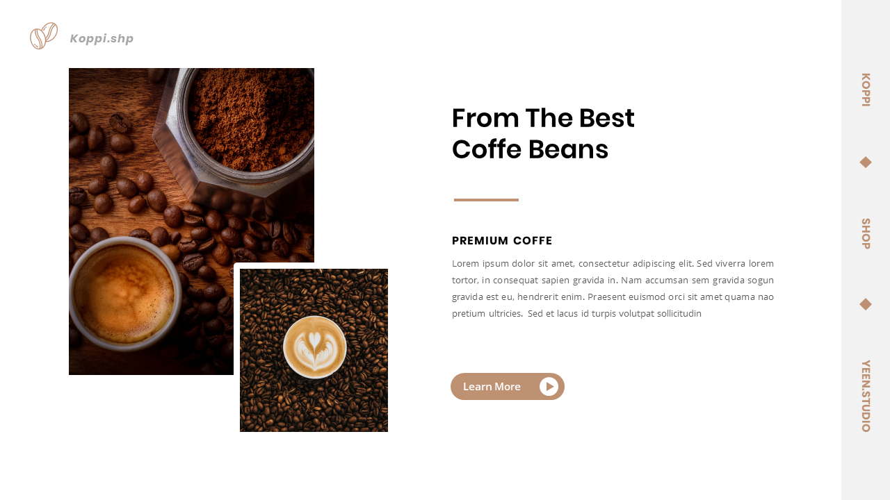 Koppi - Coffee Shop Presentation Keynote Template, Presentation Templates
