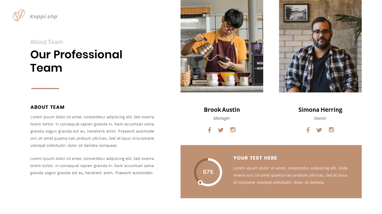 Koppi - Coffee Shop Presentation Keynote Template, Presentation Templates