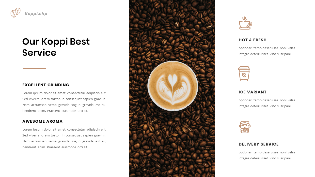 Koppi - Coffee Shop Presentation Keynote Template, Presentation Templates