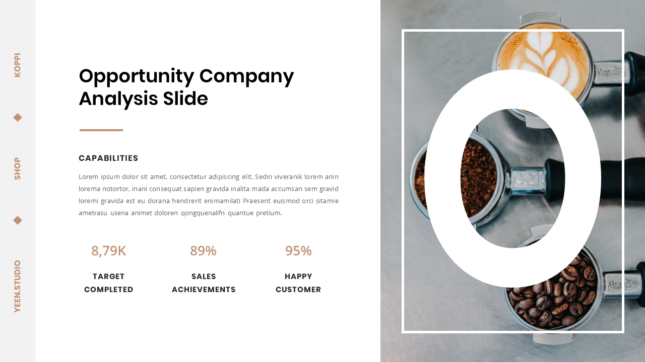 Koppi - Coffee Shop Presentation Keynote Template, Presentation Templates
