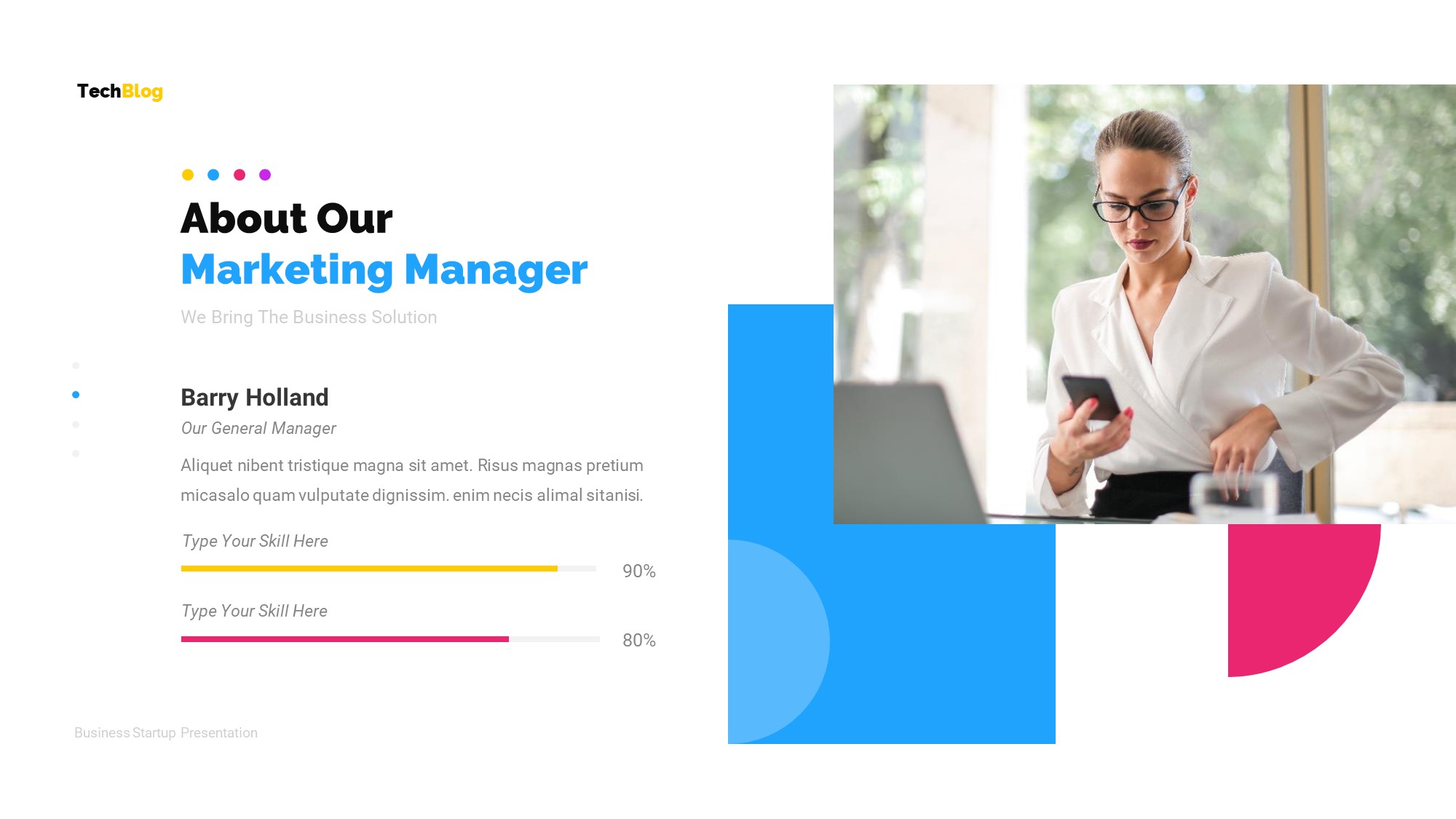 TechBlog Business Solution Presentation Template, Presentation Templates