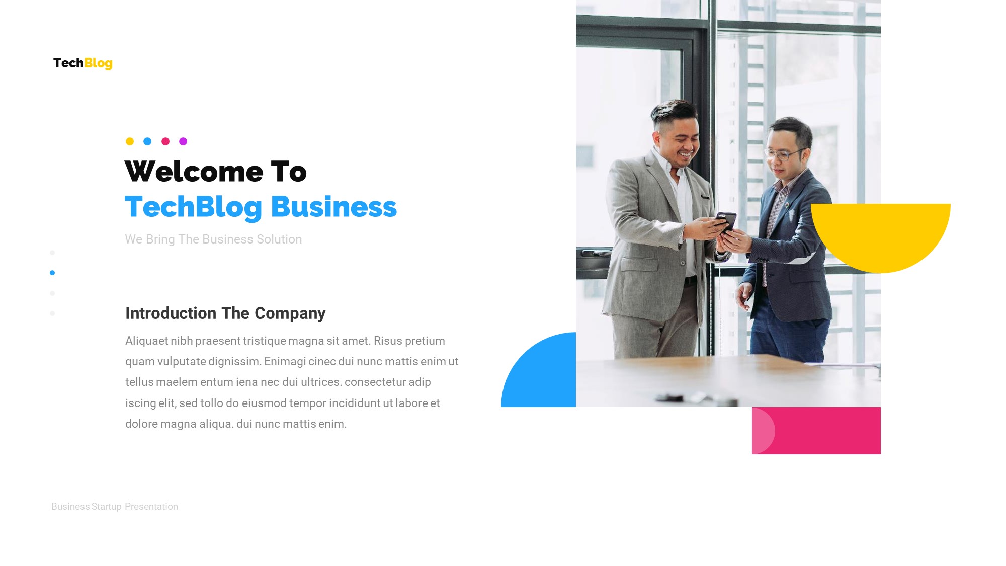 TechBlog Business Solution Presentation Template, Presentation Templates