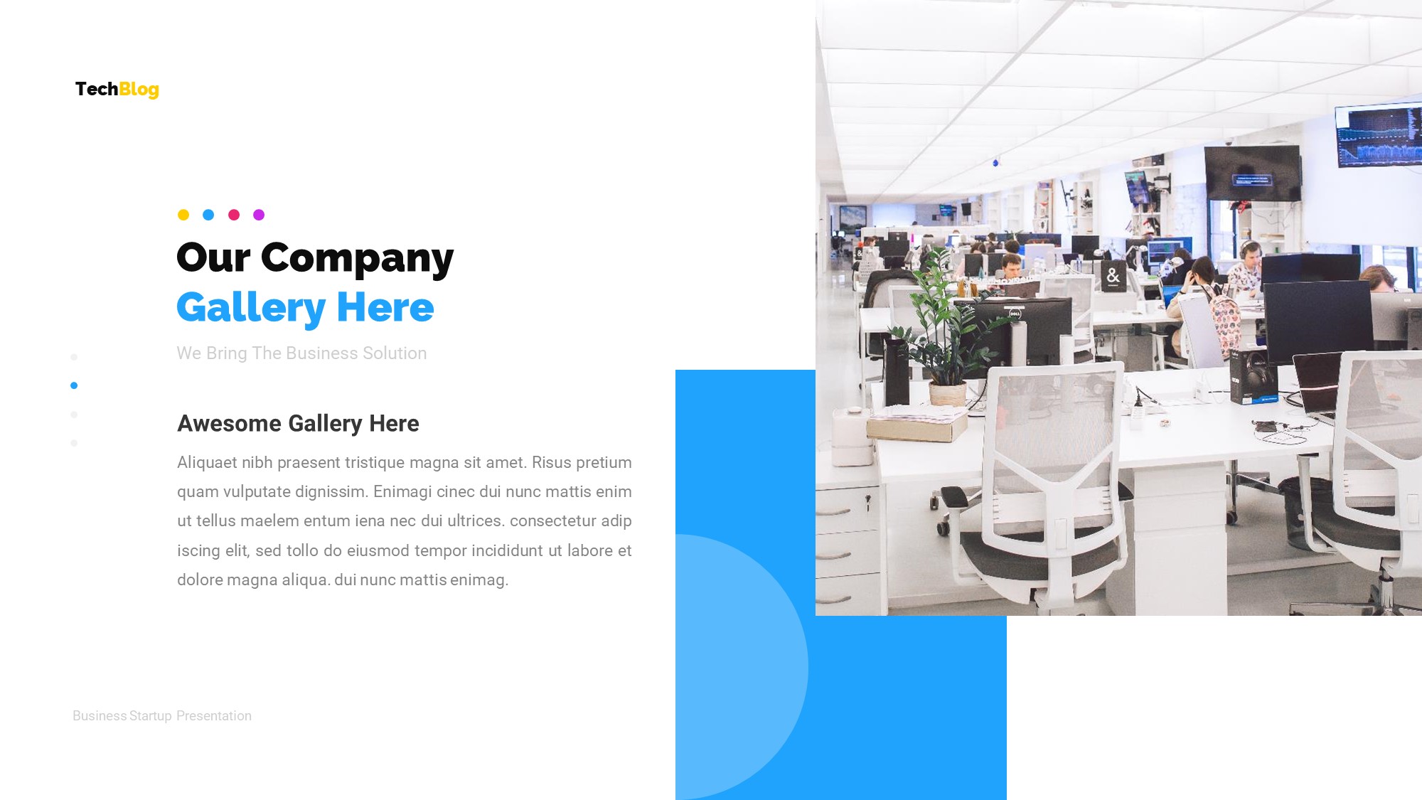 TechBlog Business Solution Presentation Template, Presentation Templates