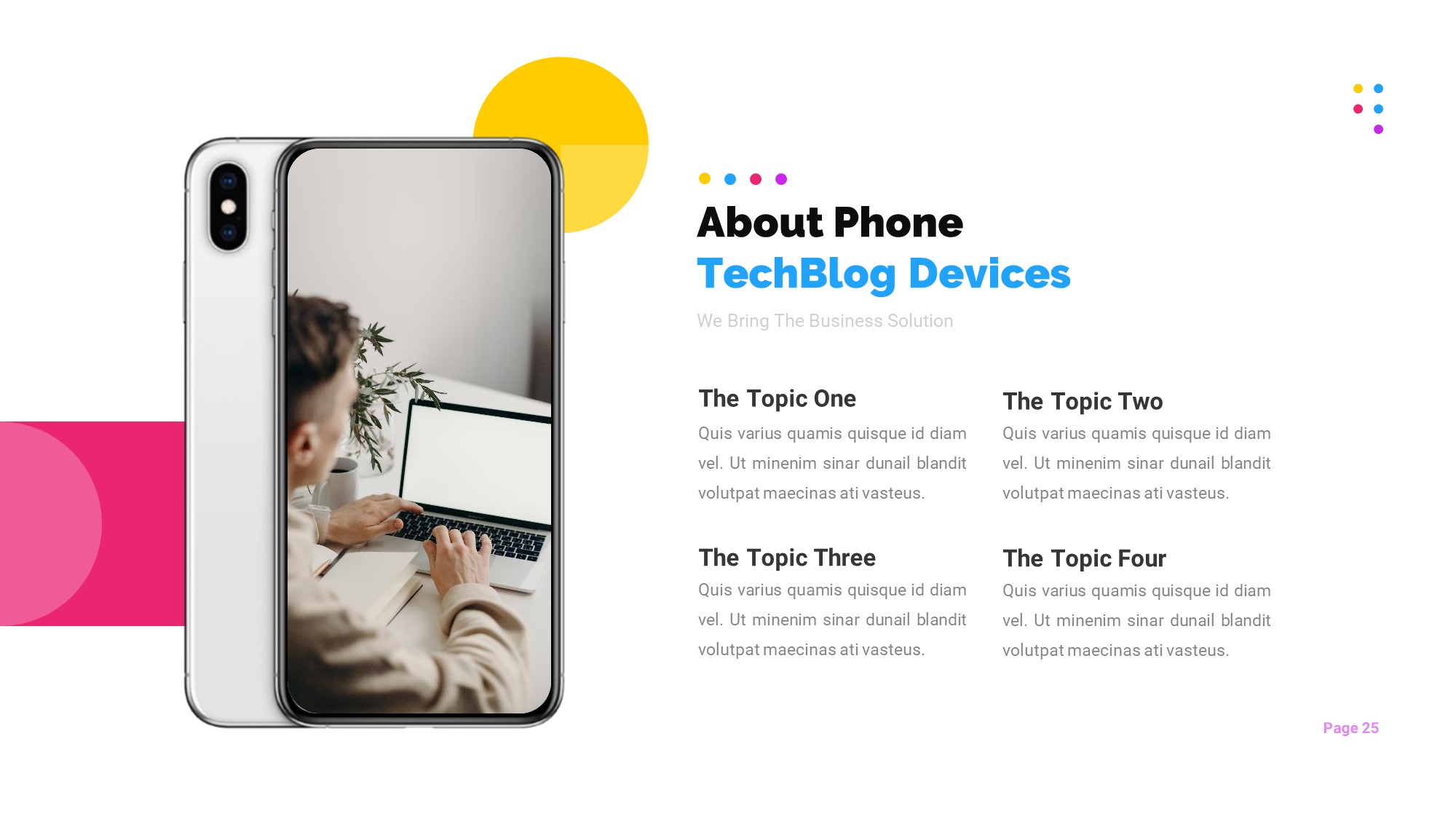 TechBlog Business Solution Presentation Template, Presentation Templates