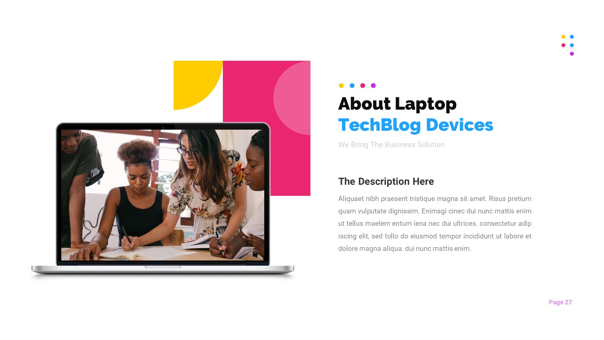 TechBlog Business Solution Presentation Template, Presentation Templates