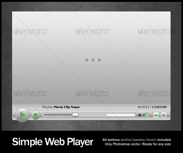 Simple Web Player - Web Elements