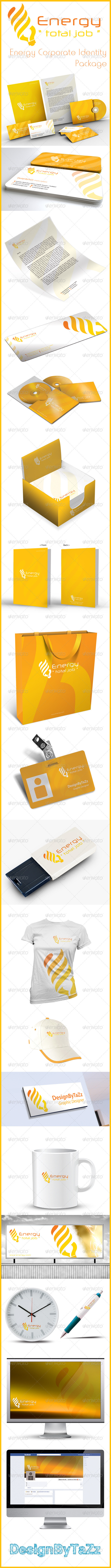 Energy Corporate Identity Package - Stationery Print Templates