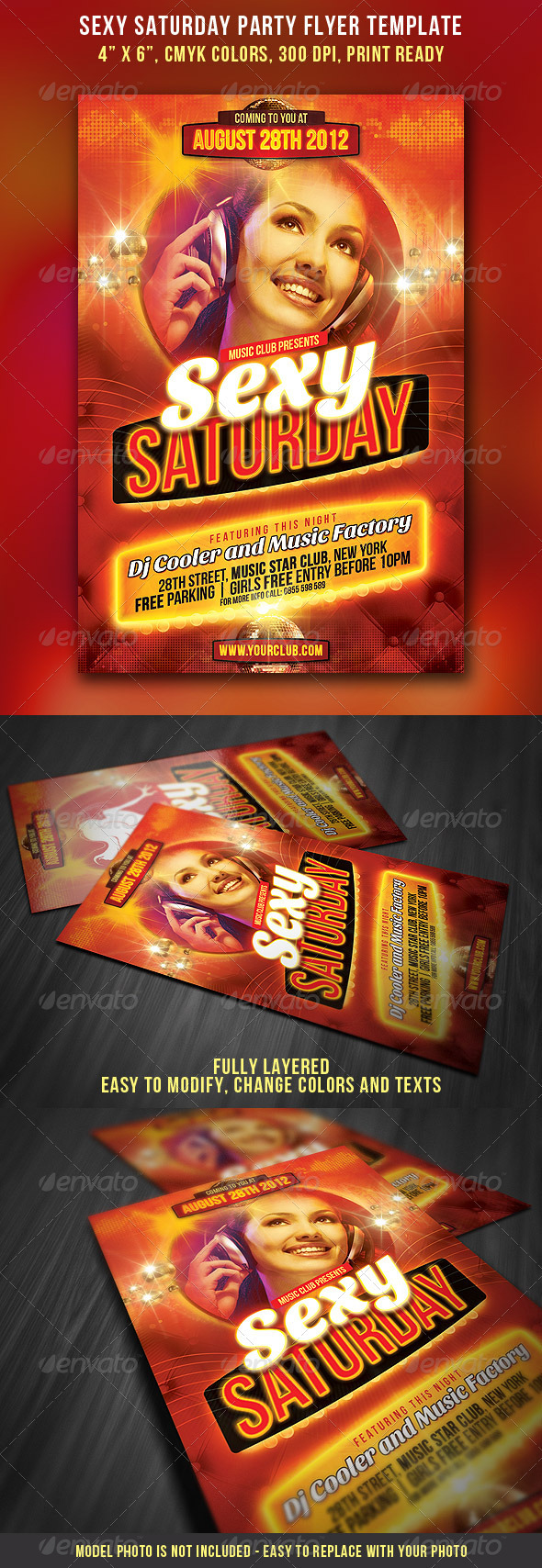 Sexy Saturday Party Flyer - Clubs & Parties Events