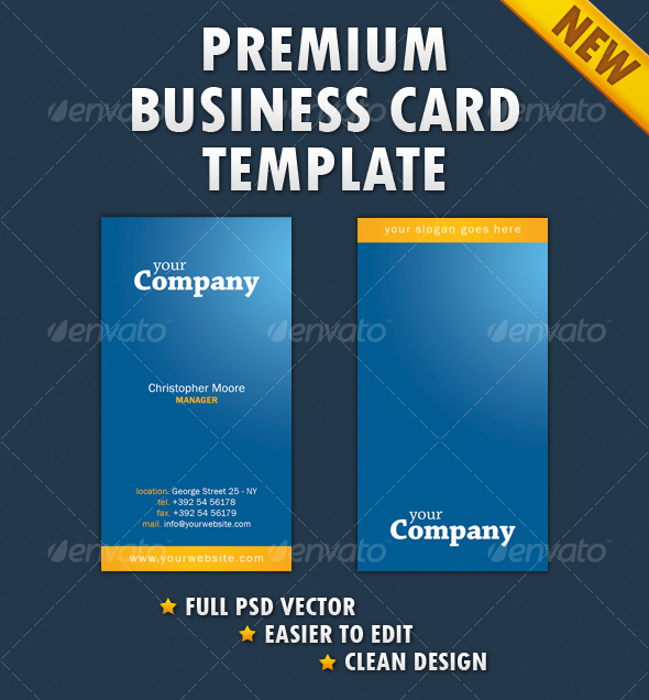 Clean Business Card - Corporate Business Cards