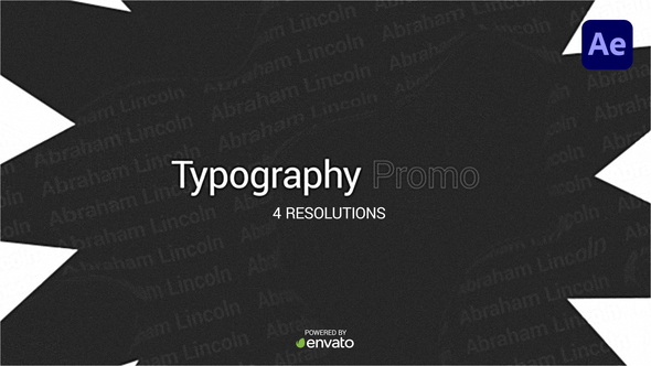 Typography Promo - VideoHive 30366054
