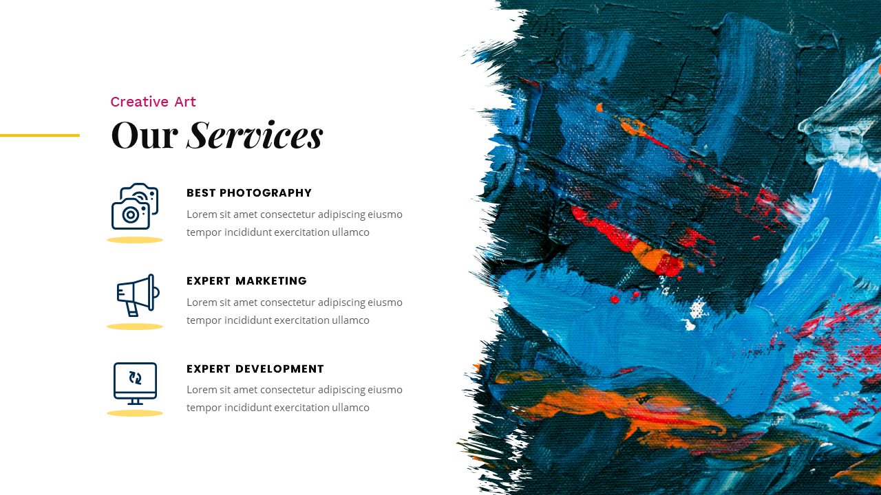 Brushy Brush Creative Art PowerPoint Presentation Template